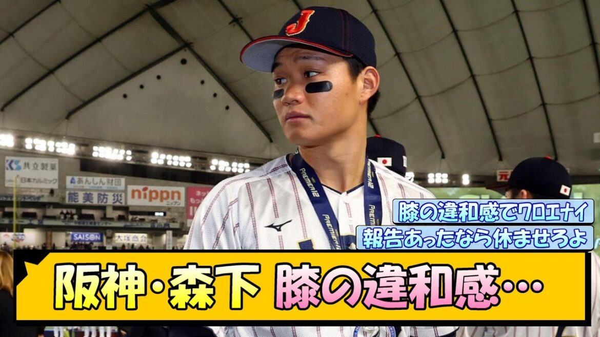 阪神・森下 膝の違和感…【なんJ/2ch/5ch/ネット 反応 まとめ/阪神タイガース/藤川球児】