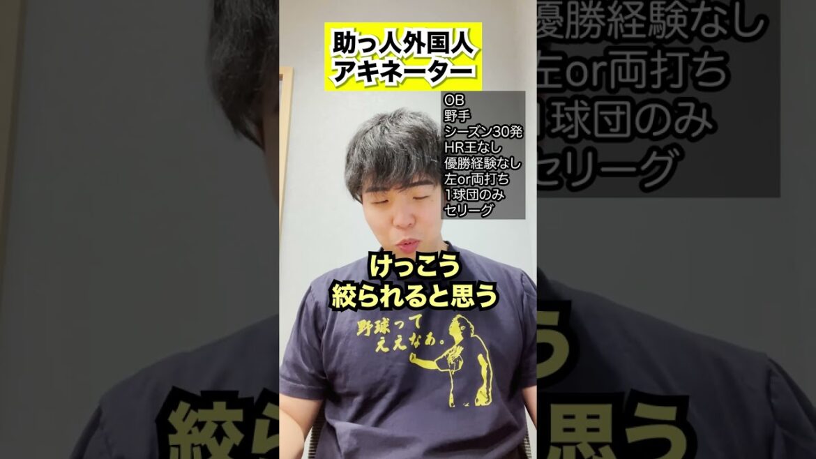 【大砲】プロ野球助っ人外国人アキネーター #shorts