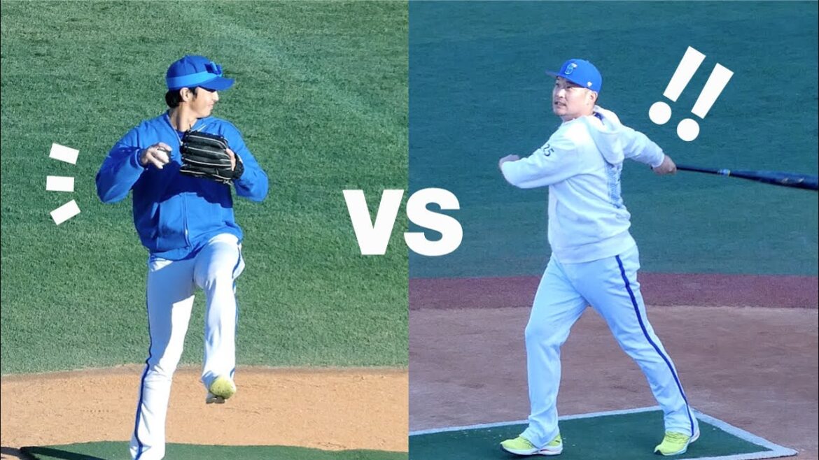 横浜高校対決！ピッチャー度会くんVSバッター筒香選手【横浜DeNAベイスターズ 2024/11/23 ファンフェス 】