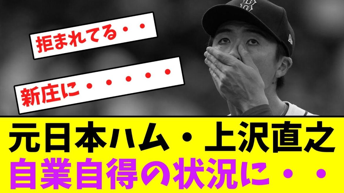 元日本ハム・上沢直之、自業自得の状況に・・【なんJなんG】【2ch5ch】