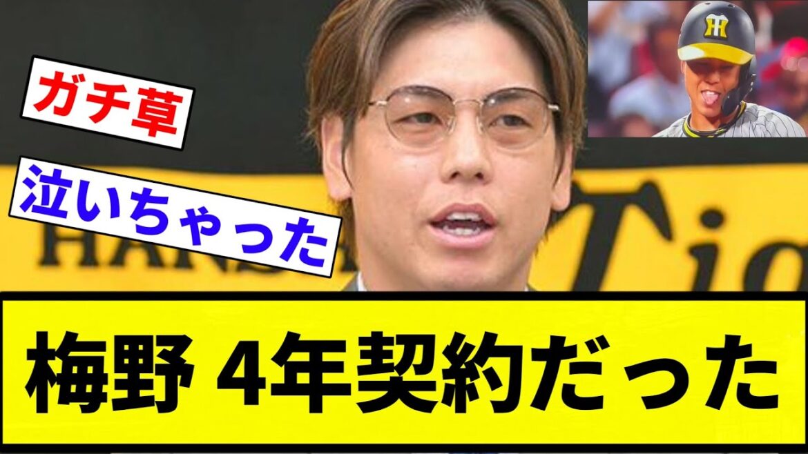 【1億6000万きたあああああ！！(阪神ファン 大歓喜！！)】梅野 4年契約だった【プロ野球反応集】【プロ野球反応集】