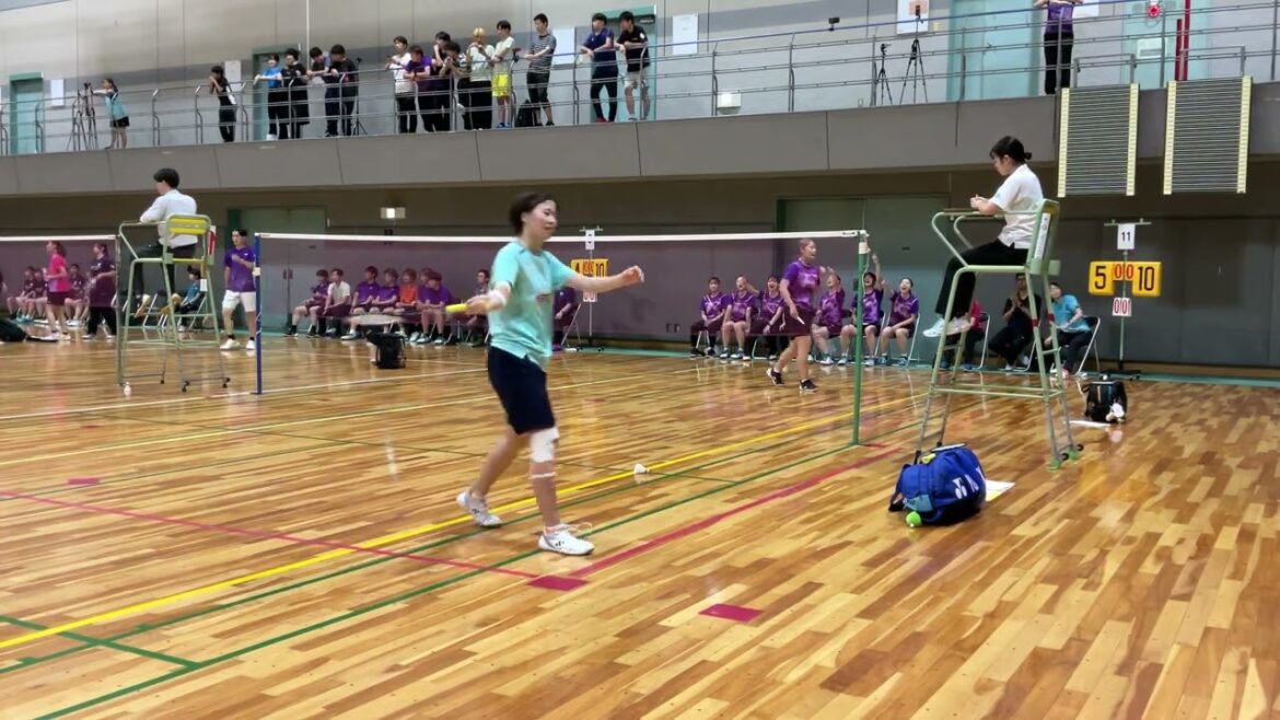 竹内紅葉(明治大学)vs今泉明日香(日本体育大学)　【2024関東大学バドミントン秋季リーグ戦】
