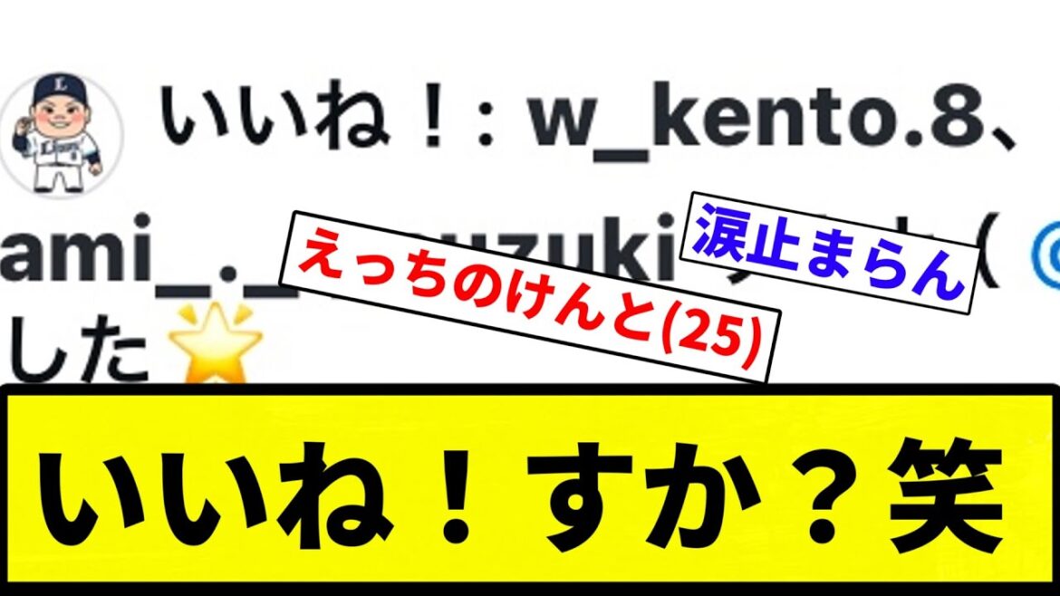 【サウナすか？笑】いいね！すか？笑【プロ野球反応集】【プロ野球反応集】