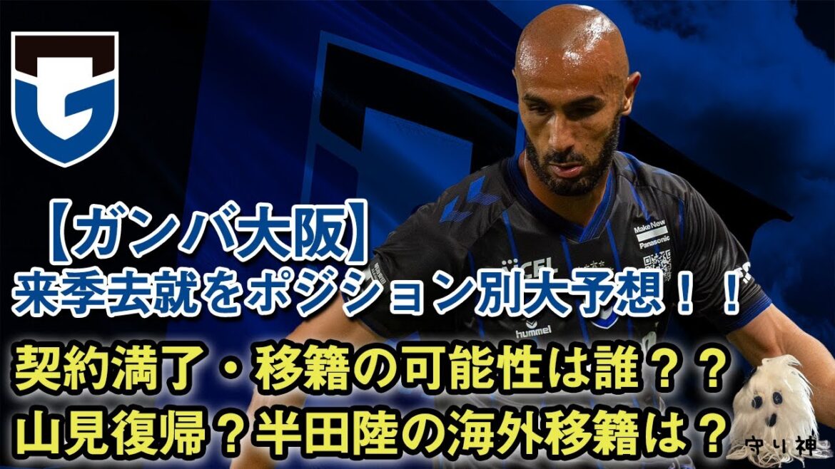 【企画】2025年ガンバ大阪に残る選手は？去就をポジション別に予想！！