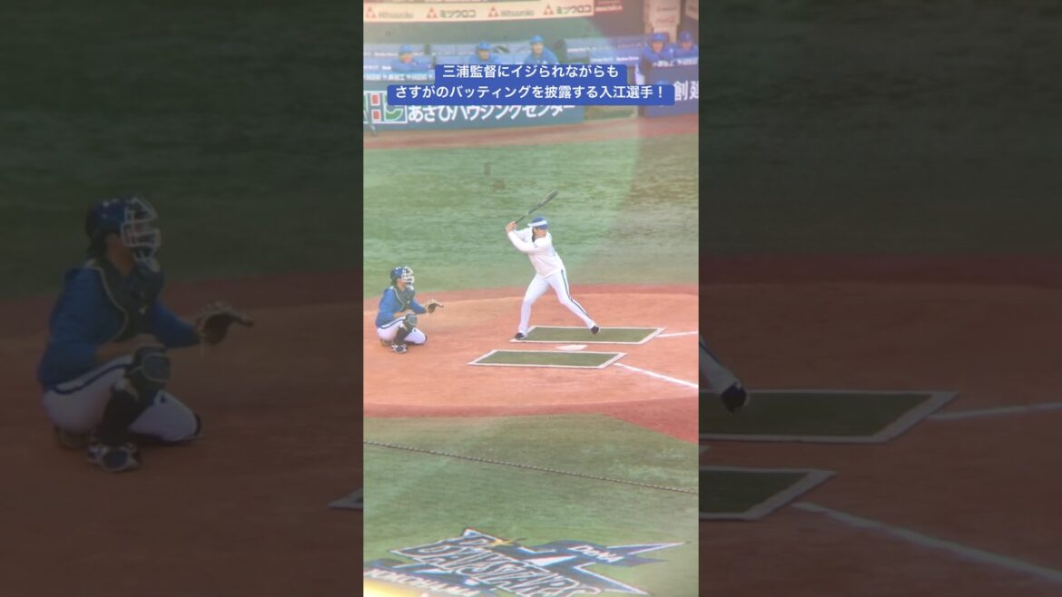 三浦監督にイジられながらもナイスバッティングの入江選手！ #shorts