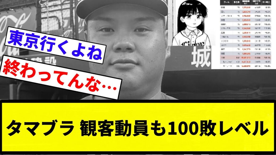 【契約ばい！】西武ライオンズ(タマブラ)、観客動員も100敗レベルwwww【プロ野球反応集】【プロ野球反応集】