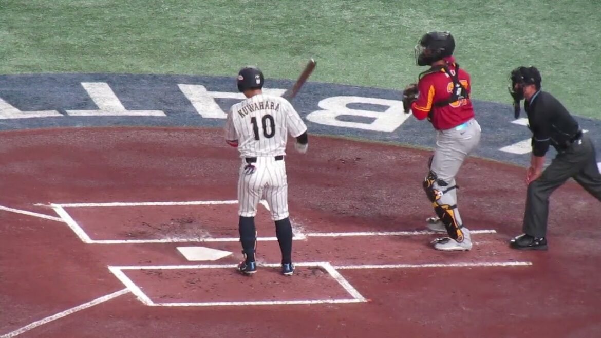 【日本】桑原将志の打撃フォーム（2024年11月22日 プレミア12日本 対 ベネズエラ ）