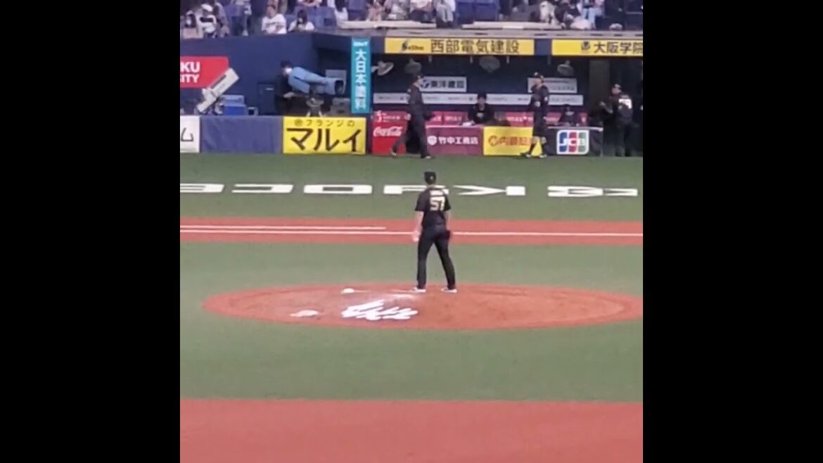 20240602　ﾉﾌﾞ♪　#山田修義　#投球練習　ｵﾘｯｸｽ･ﾊﾞﾌｧﾛｰｽﾞ　#shorts@京ｾﾗﾄﾞｰﾑ大阪･ﾚﾌﾄ外野下段 日本生命ｾ･ﾊﾟ交流戦