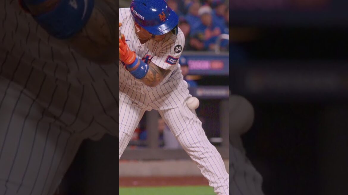 He got hit TWICE by the same pitch 😳 #mlb #baseball #mets #Dodgers #NLCS