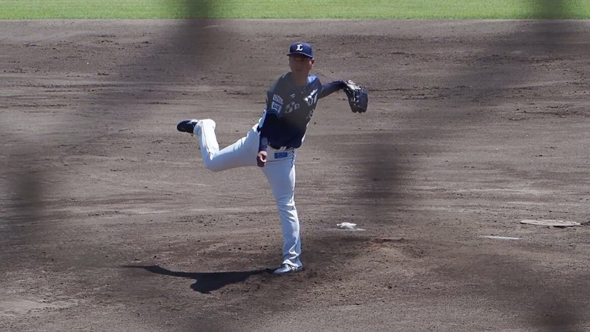 2024.05.18 BC栃木-埼玉西武(小山運動公園野球場) 大曲錬 投球シーン