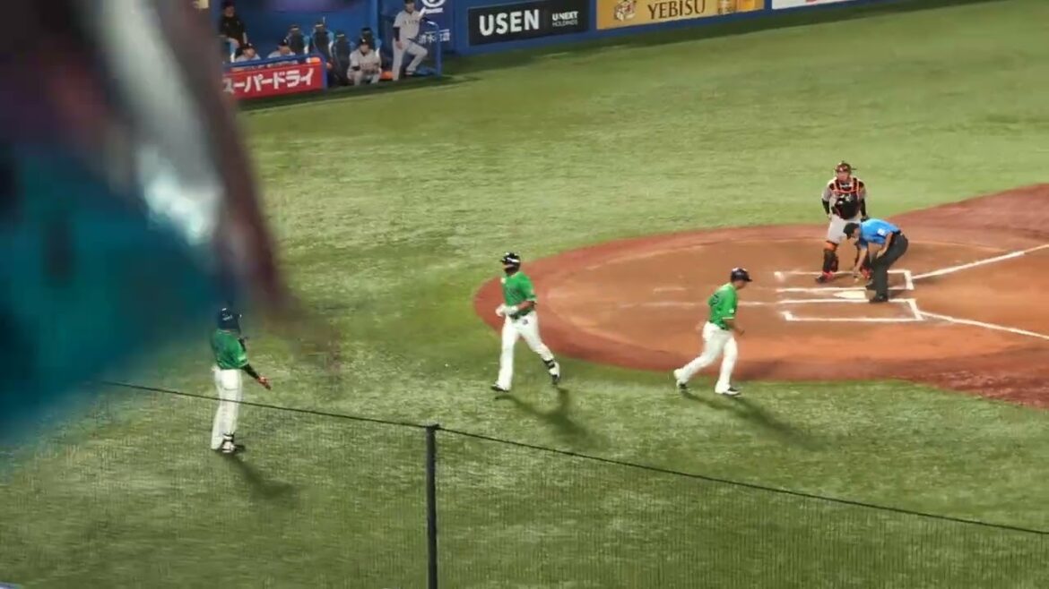 2024.7.6 ヤクルト対巨人 北村拓己選手ソロホームラン
