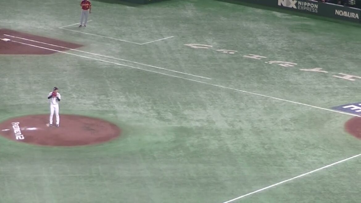 才木浩人 アマリスタをライトフライに打ち取る【2024年11月22日 日本 対ベネズエラ】