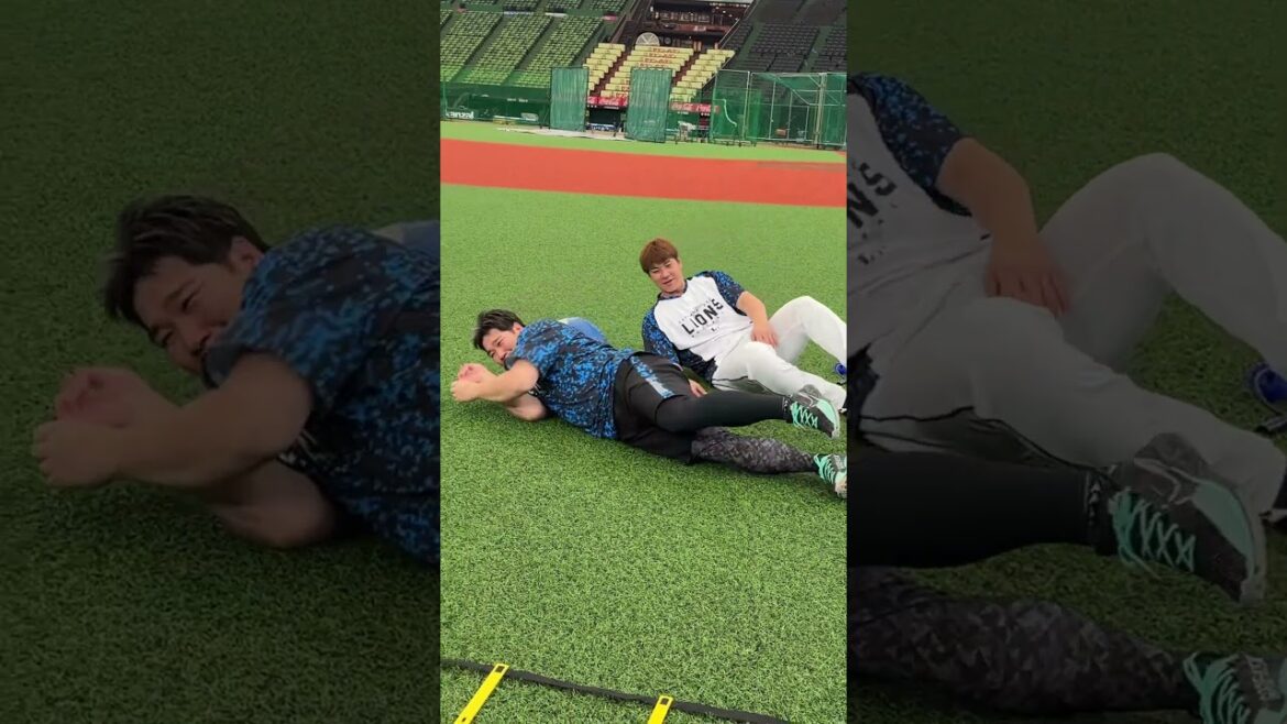 【河原ではありません】中村剛也選手と炭谷銀仁朗選手の日常？