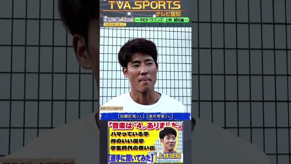 【#選手に聞いてみた🎤】#上林誠知 編 〔３つの質問で選手を深掘り〕Vo.1今季を振り返って #中日ドラゴンズ