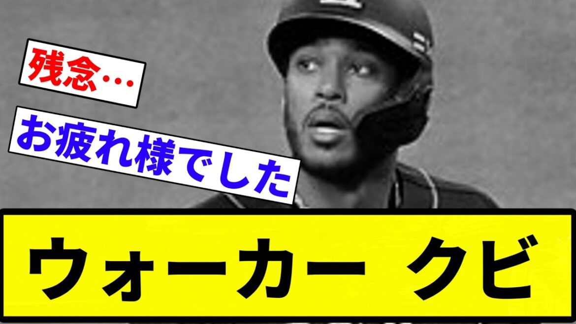 【正式発表】ウォーカー  クビ【プロ野球反応集】【プロ野球反応集】