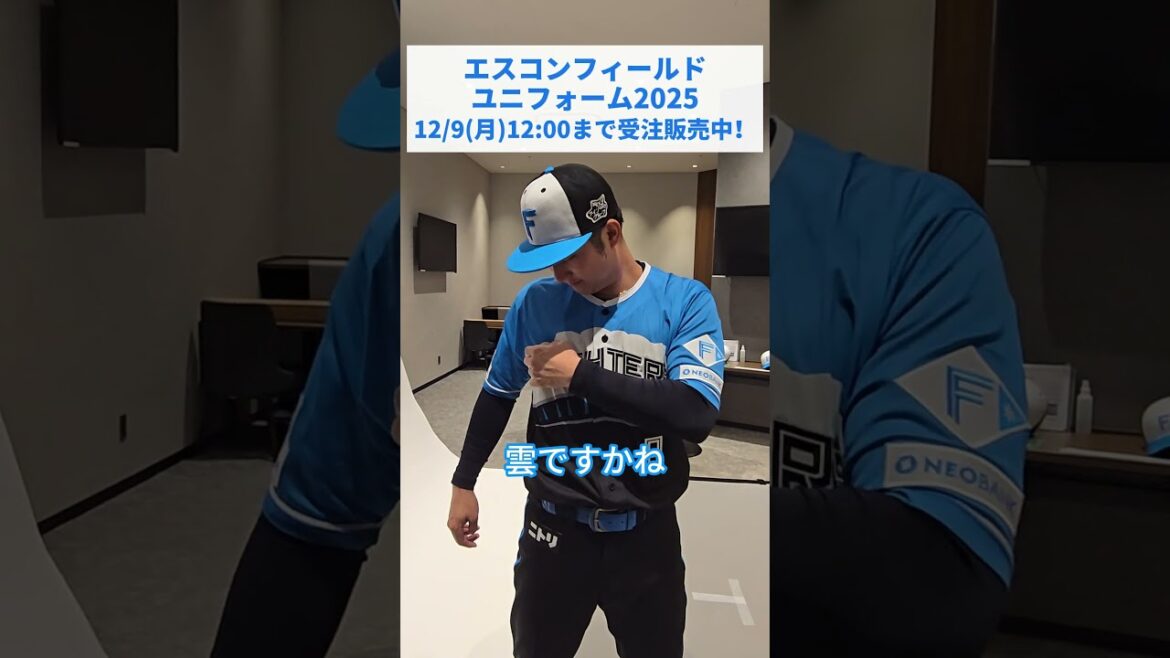 🟦エスコンフィールドユニフォーム2025⬛12/9(月)12:00まで受注販売中‼淺間大基選手が思うエスコンフィールドユニフォームお気に入りのポイントは？✨