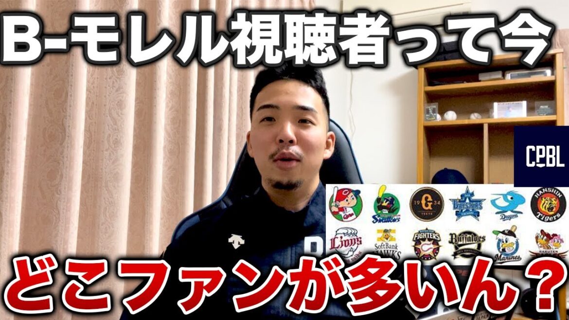 【検証】第6回B-モレル視聴者はどのチームのファンが一番多いのかランキング