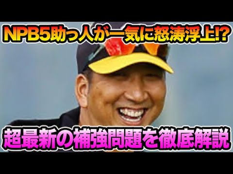 【5選手が一気に怒涛浮上!?】阪神の助っ人補強がいよいよ大きく動き出す件について!! 球団側が方針完全断言など最新事情を徹底解説【阪神タイガース】 【5選手が一気に怒涛浮上!?】阪神の助っ人補強がいよいよ大きく動き出す件について!! 球団側が方針完全断言など最新事情を徹底解説【阪神タイガース】