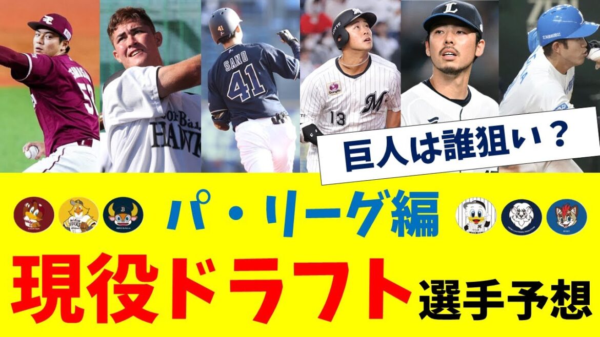 【パ・リーグ編】現役ドラフト選手予想2024　ソフトバンク・日本ハム・ロッテ・楽天・オリックス・西武は？