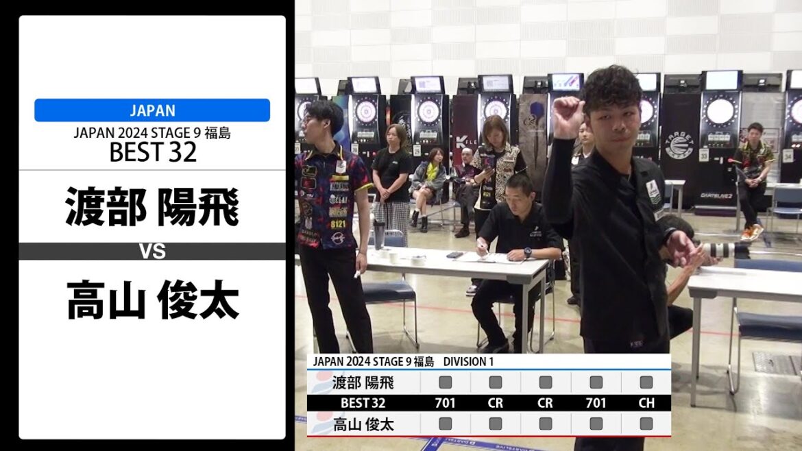 【渡部 陽飛 VS 高山 俊太】JAPAN 2024 STAGE9 福島 BEST32
