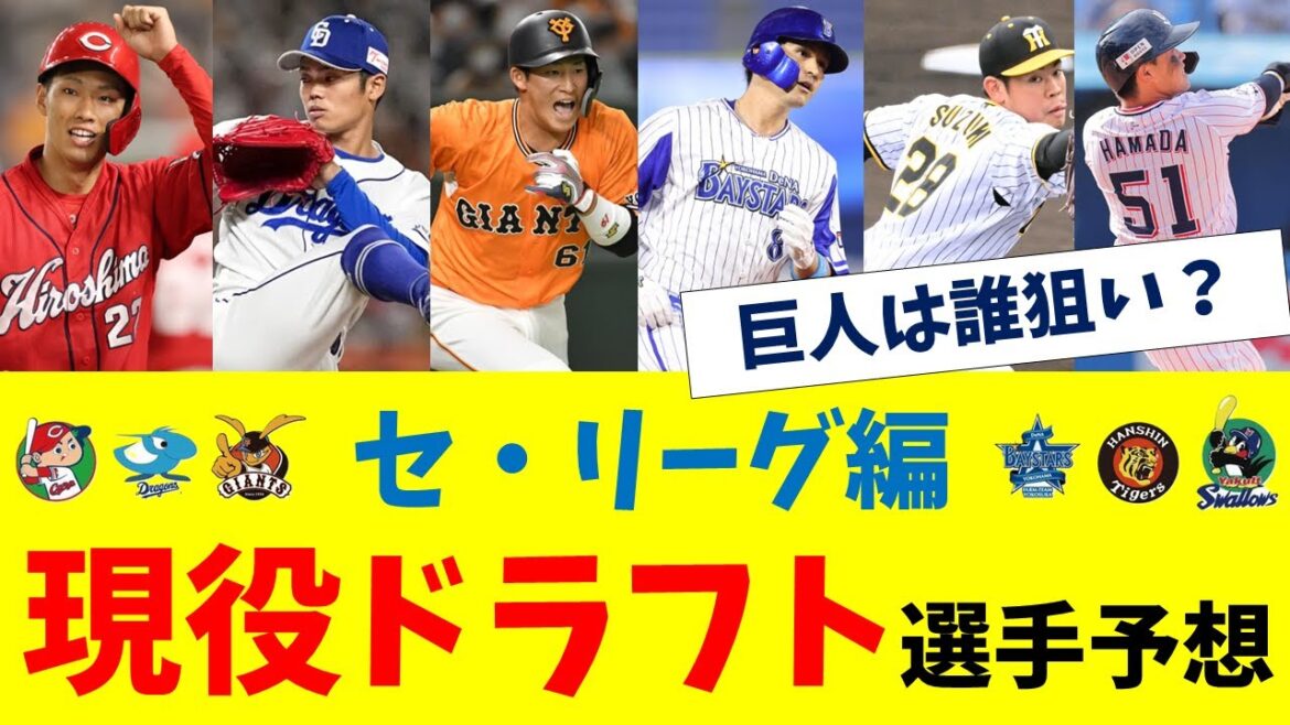 【セ・リーグ編】現役ドラフト選手予想2024年　巨人・阪神・DeNA・広島・ヤクルト・中日の候補者は？