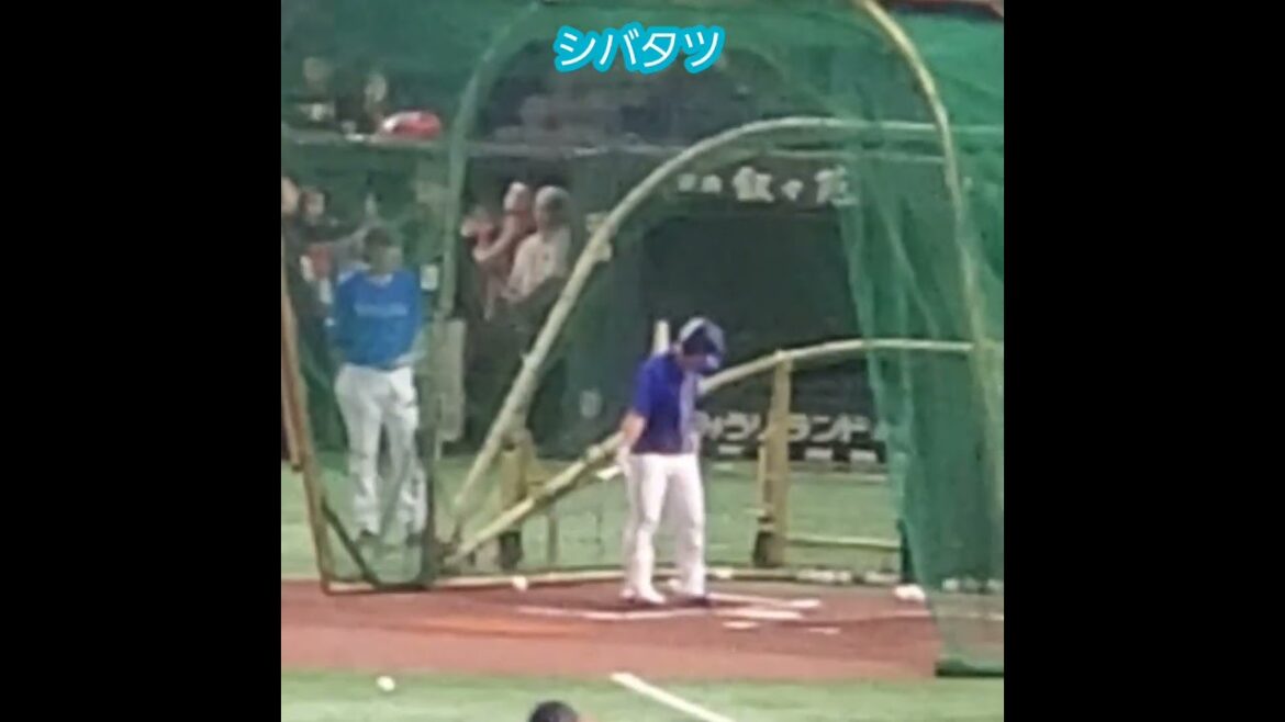20240713　ｼﾊﾞﾀﾂこと #柴田竜拓　試合前の打撃練習　#shorts　横浜DeNAﾍﾞｲｽﾀｰｽﾞ@東京ﾄﾞｰﾑ･ﾚﾌﾄ外野