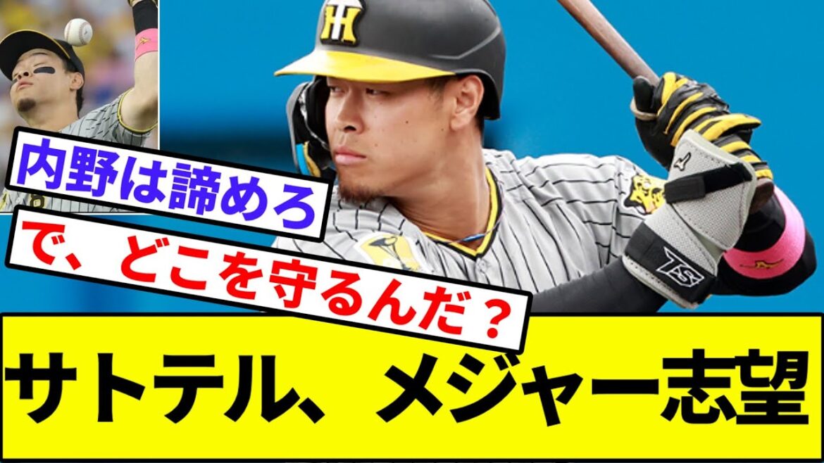 佐藤輝明、メジャー志望【なんJ反応】【なんG反応】【プロ野球反応集】【2chスレ】【5chスレ】【阪神タイガース】【大山】【FA】【田中将大】