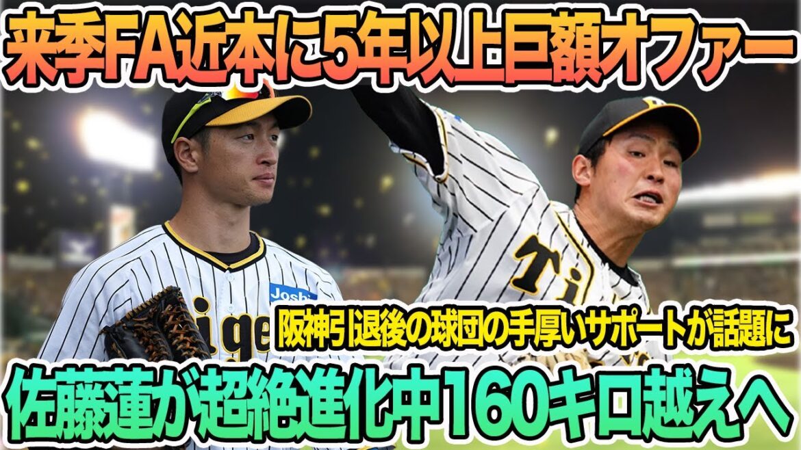 【来季ＦＡの近本に5年以上の巨額オファー】佐藤蓮“新フォーム”で１６０キロ超え狙う　高浜氏もタイガースアカデミーコーチに就任　阪神タイガース