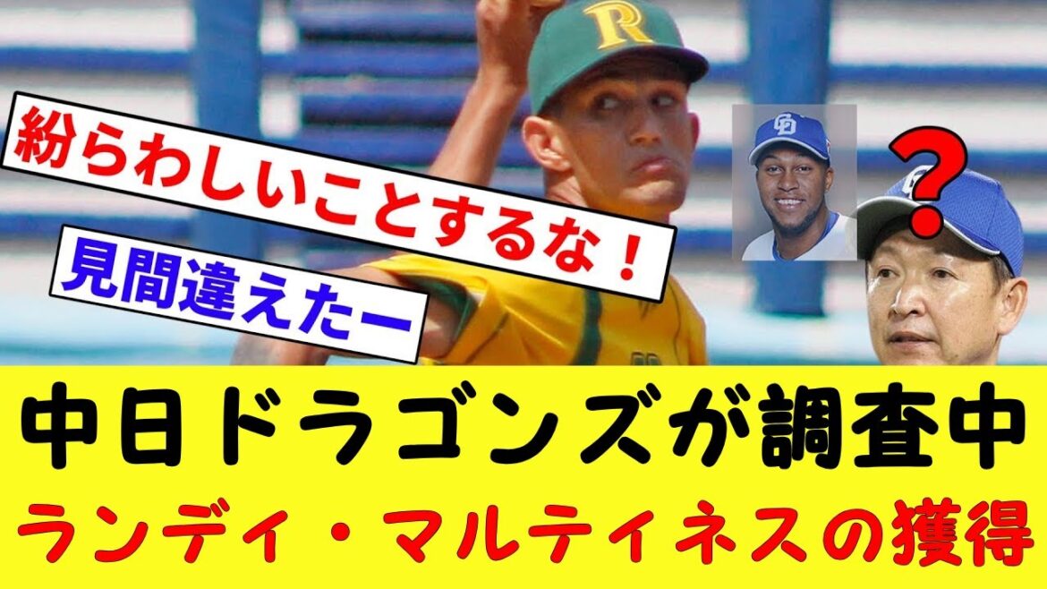 【お前 ちょっと変わったな】中日 ランディ・マルティネス獲得調査【プロ野球反応集】【プロ野球反応集】