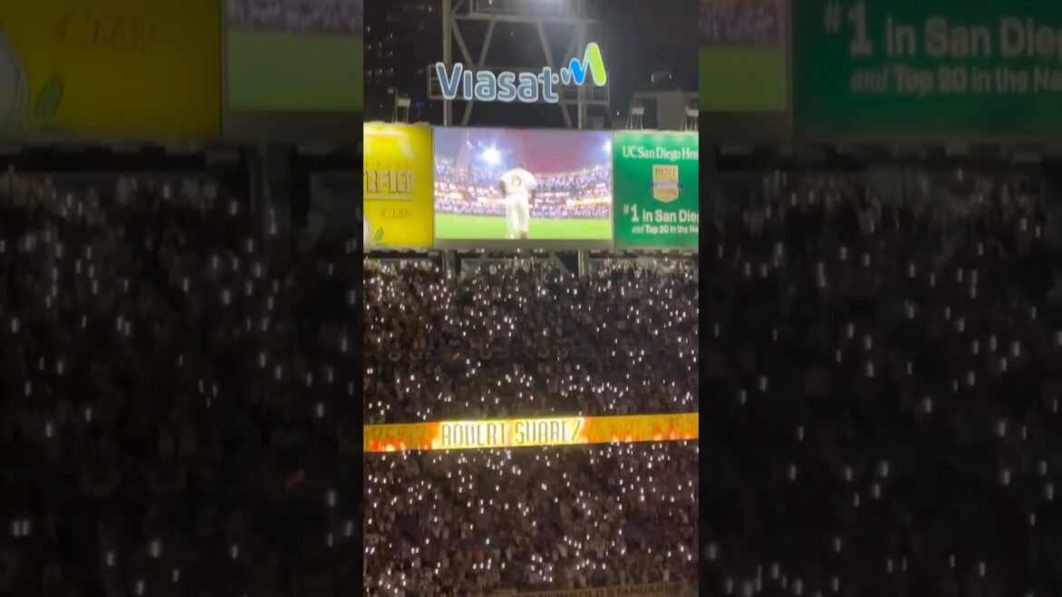 Robert Suarez Bullpen Entrance in San Diego #sandiegopadres