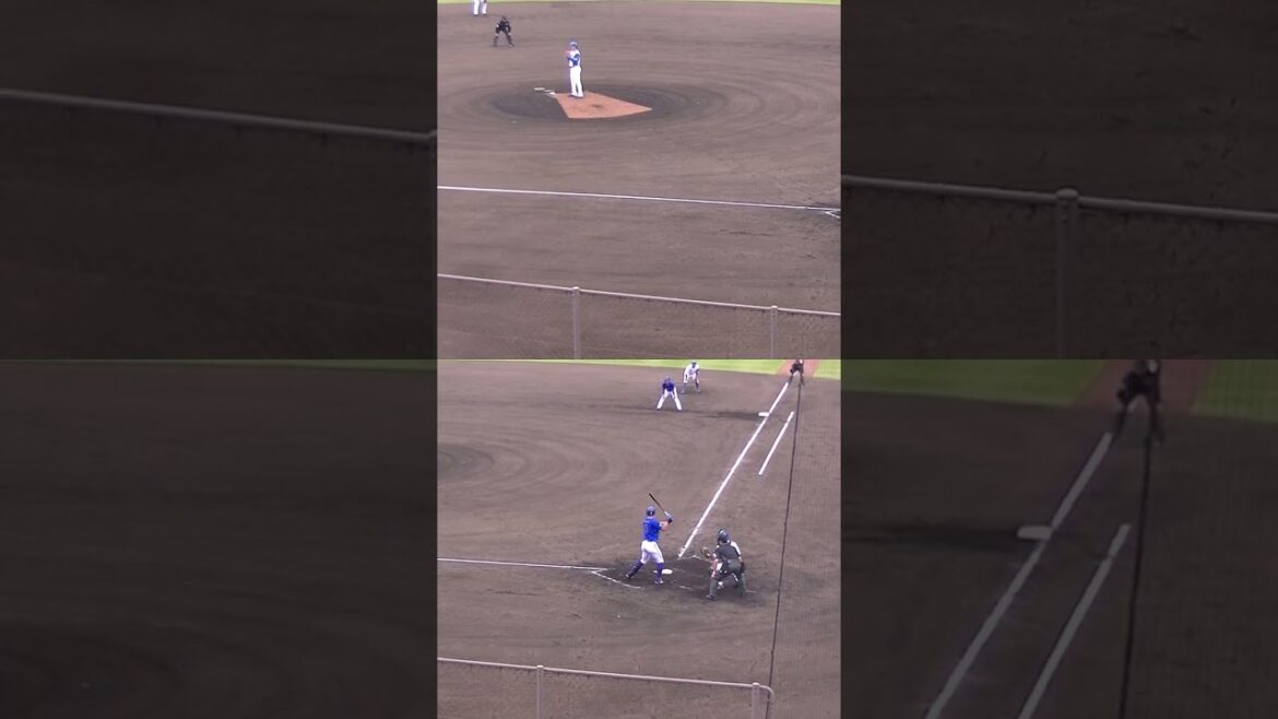 無死一二塁のピンチで大田泰示を三振にとる齊藤伸治（2024年4月23日 日本ハムファイターズ対 横浜DeNAベイスターズ 2軍）