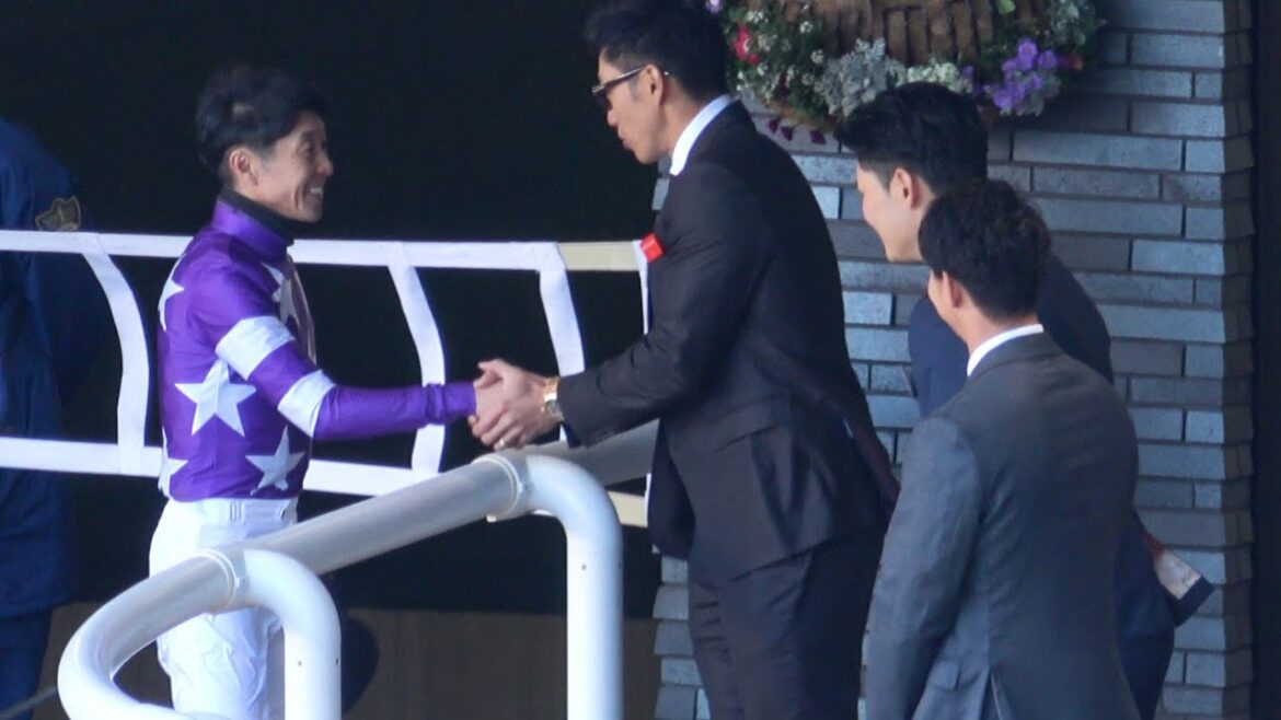【武豊】と握手‼【柳田悠岐】同学年の福田秀平と後輩の清宮幸太郎を連れて 愛馬のダート初出走を見守る 現地映像