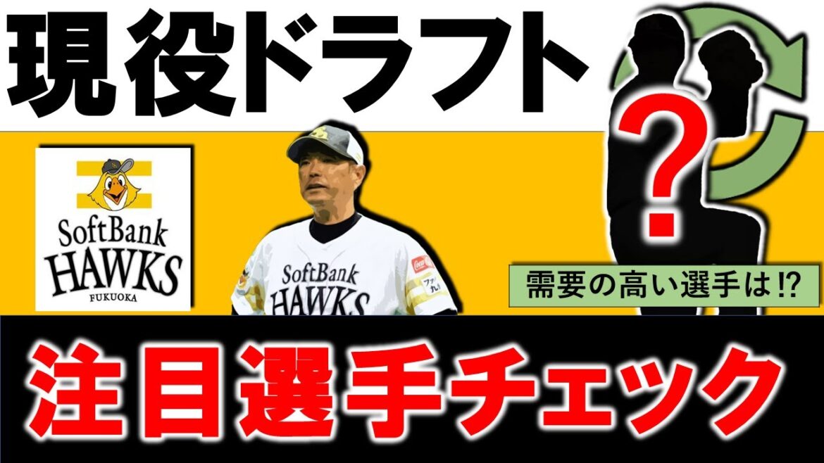 【やはり今季も注目度はＮＯ.１！？】２０２４年『福岡ソフトバンクホークス』現役ドラフト注目選手チェック　リストに上がってくる可能性や他球団から需要が高く、早い指名権を獲得できる可能性がある選手は！？