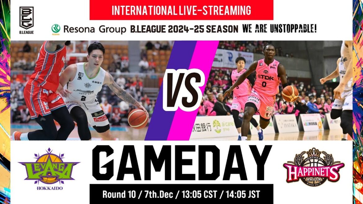LEVANGA HOKKAIDO vs AKITA NORTHERN HAPPINETS | 2024-12-07 | RESONA GROUP B.LEAGUE 2024-25