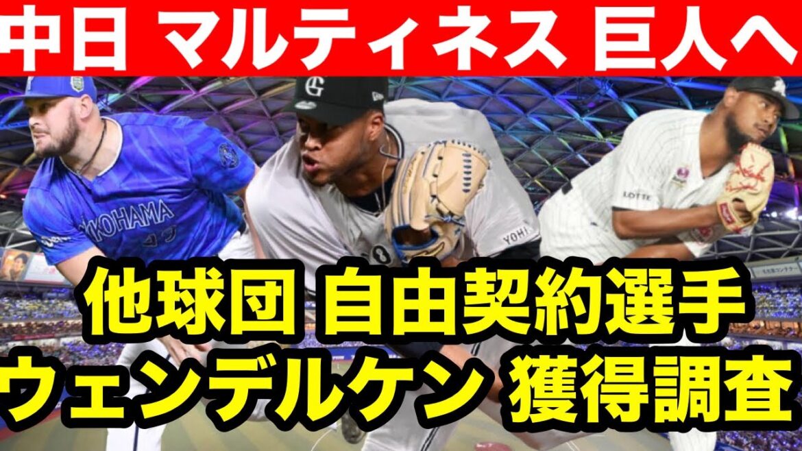 【中日 マルティネス巨人移籍有力へ】他球団自由契約選手 ウェンデルケン獲得調査!他にも獲得しそうな投手を徹底解説! 【中日 マルティネス巨人移籍有力へ】他球団自由契約選手 ウェンデルケン獲得調査!他にも獲得しそうな投手を徹底解説!