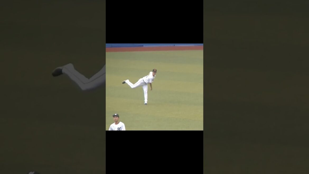 【合同トライアウト】ジャイアンツ小沼健太がキャッチボール2024年プロ野球12球団合同トライアウト11月14日