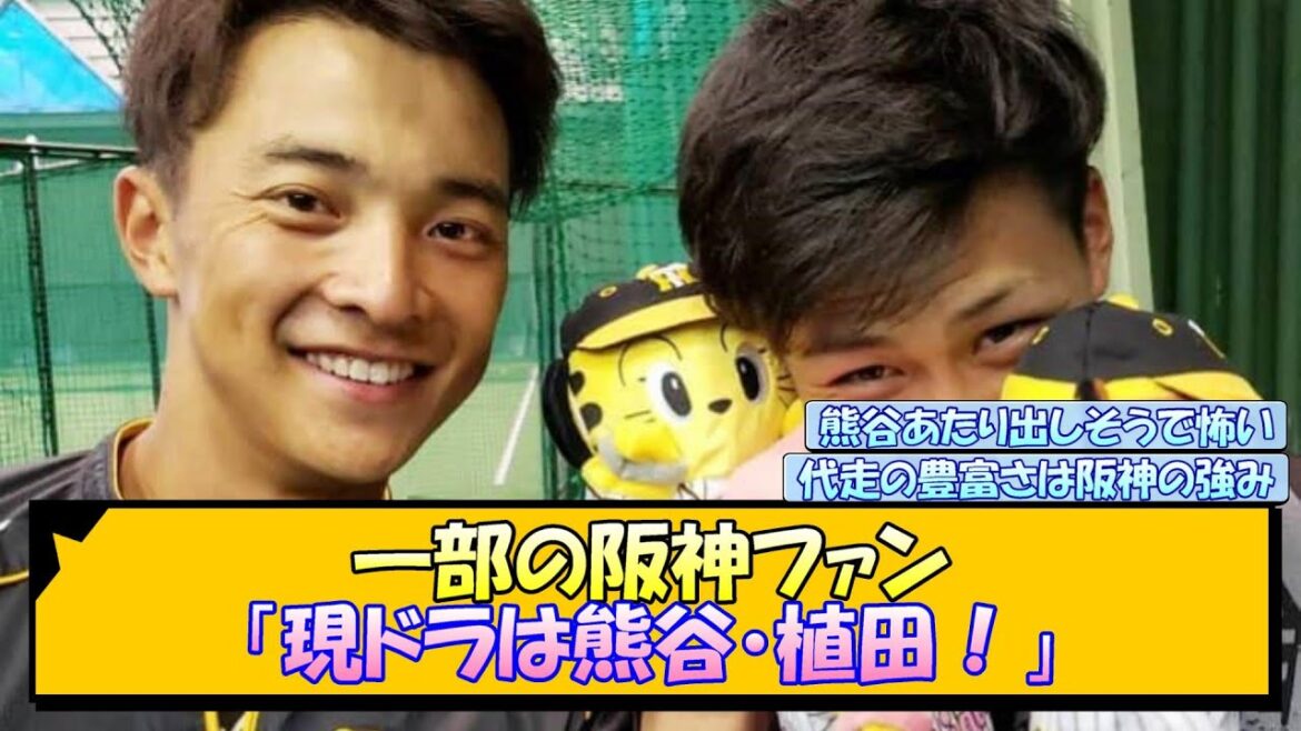 一部の阪神ファン「現役ドラフトは熊谷・植田！」【なんJ/2ch/5ch/ネット 反応 まとめ/阪神タイガース/藤川球児】
