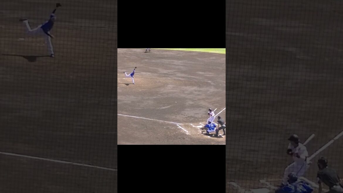 中山礼都を空振り三振にとる石田裕太郎（2024年5月10日 読売ジャイアンツ対 横浜DeNAベイスターズ）