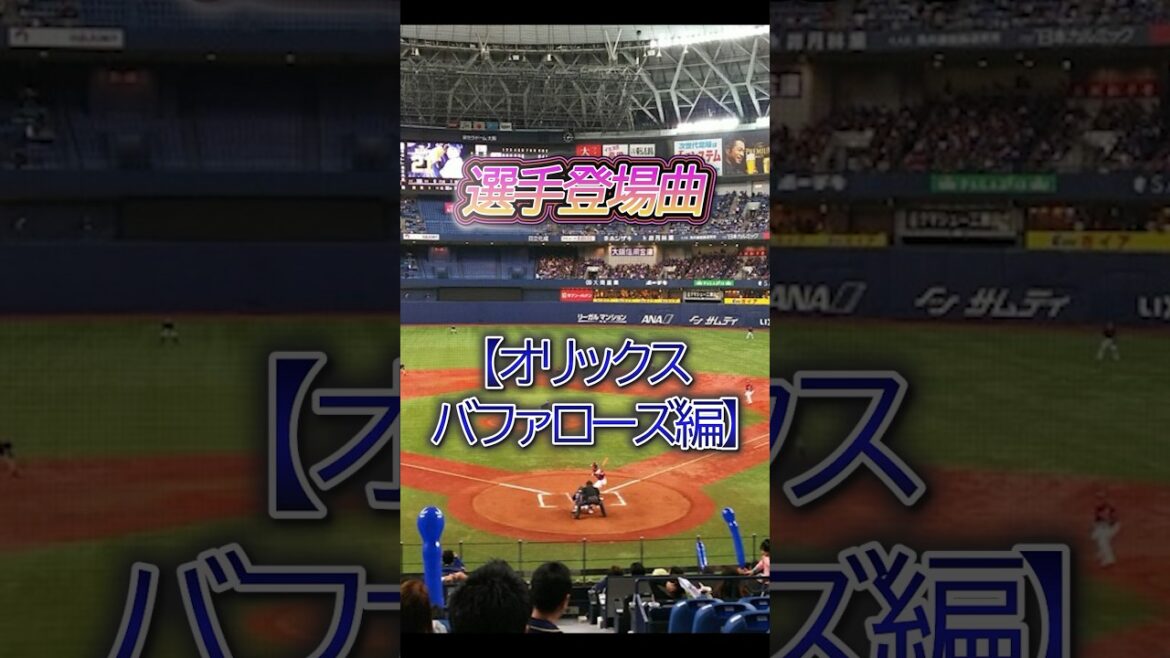 選手登場曲【オリックスバファローズ】#npb #プロ野球 #野球 #12球団 #オリックスバファローズ #登場曲