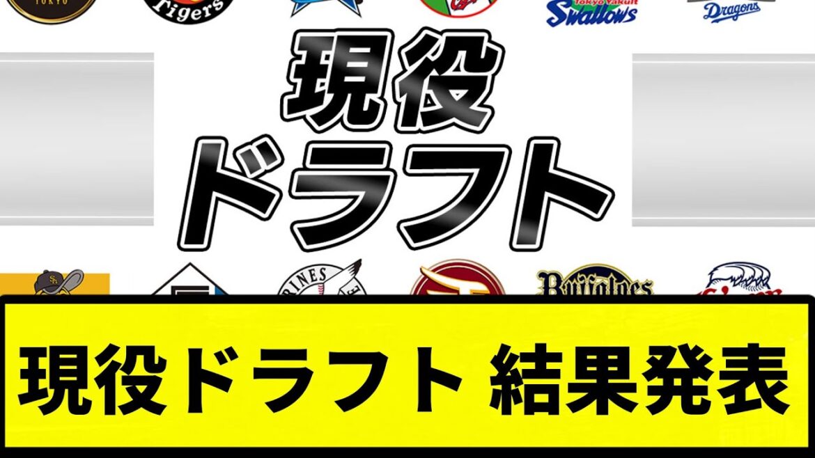 【ついに発表！！】現役ドラフト 結果発表！【プロ野球反応集】【プロ野球反応集】