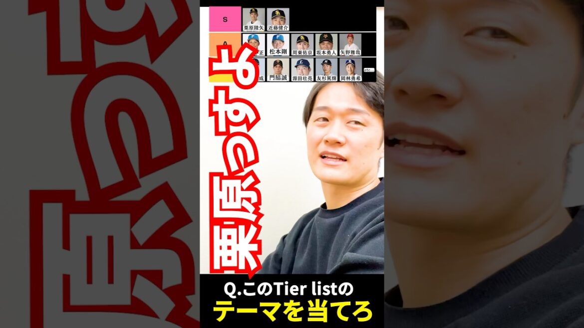 プロ野球tier #tierlist #プロ野球 #栗原陵矢 #近藤健介 #万波中正 #松本剛 #周東佑京 #坂本勇人