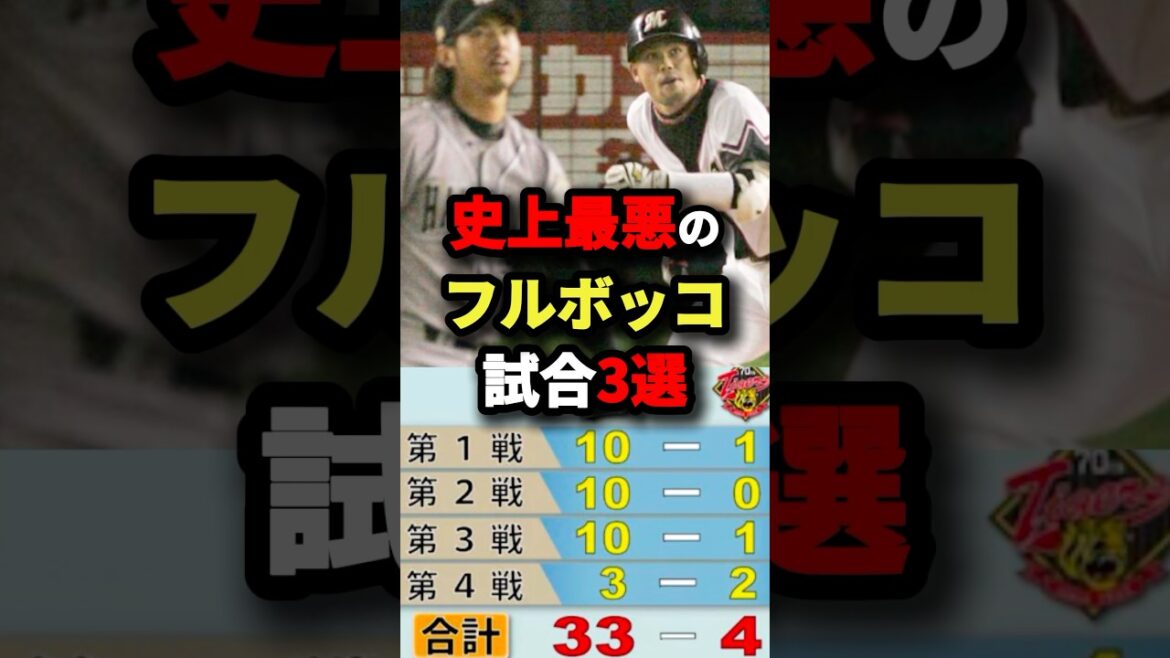 史上最悪のフルボッコ試合３選#プロ野球 #shorts