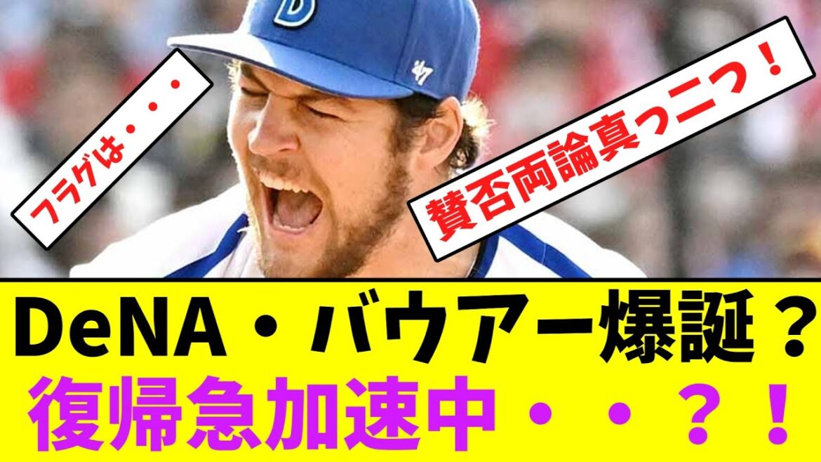DeNA・バウアー爆誕か？復帰が急加速中・・？！【なんJなんG】【2ch5ch】