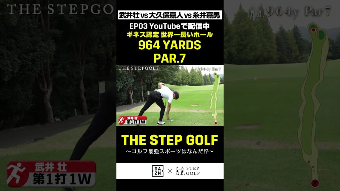 EP03 武井壮 vs 糸井嘉男 vs 大久保嘉人 ゴルフコース対決｜【THE STEP GOLF ~ゴルフ最強スポーツはなんだ！？~】#ゴルフ #サッカー #野球 #大久保嘉人 #糸井嘉男 #武井壮