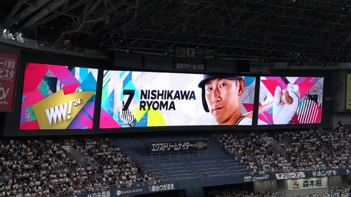 オリックス・バファローズ 西川龍馬 登場曲 ずっと(DOBERMAN INFINITY) in京セラドーム大阪 2024 9-24