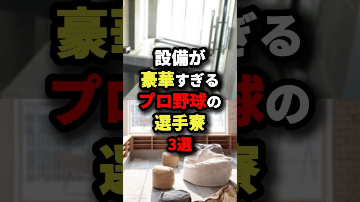 設備が豪華すぎるプロ野球の選手寮3選 #プロ野球 #shorts