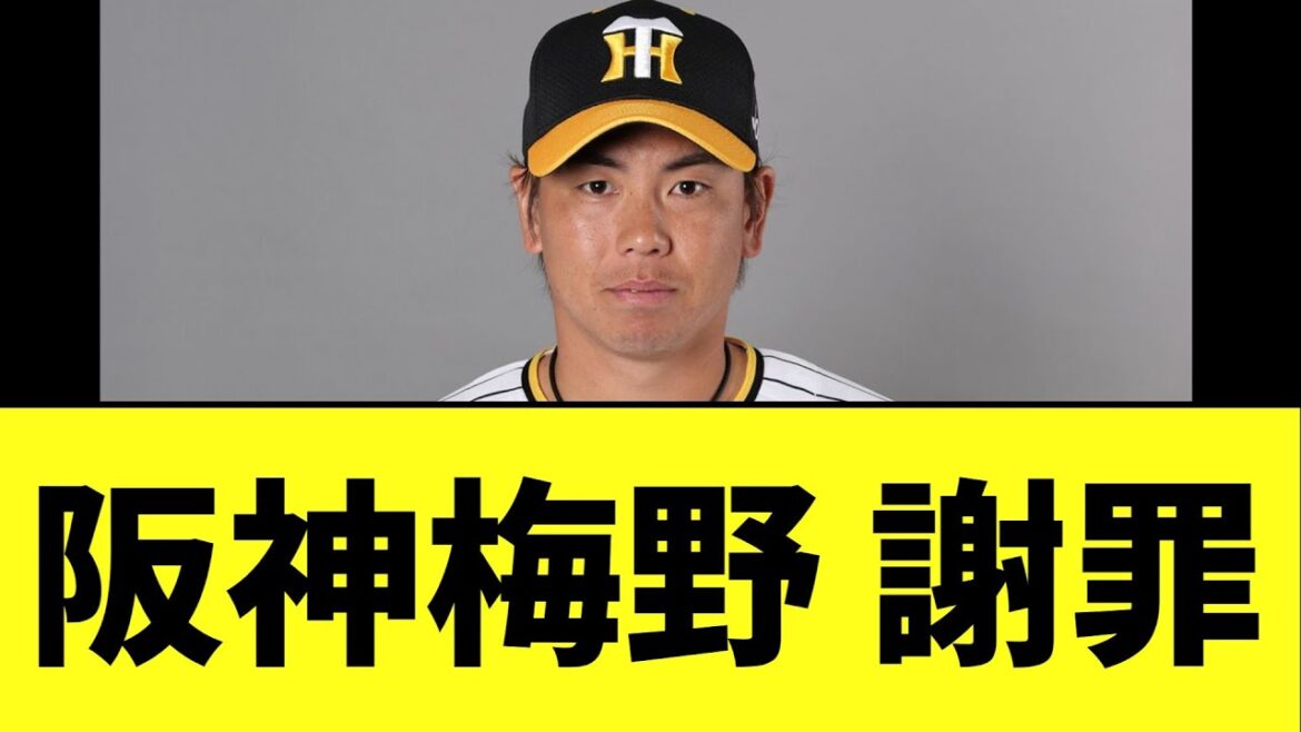 阪神梅野 謝罪コメント