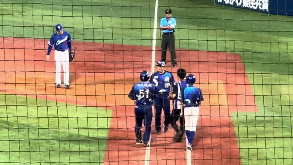 宮﨑敏郎同一カード2つ目の死球！福永が謝罪