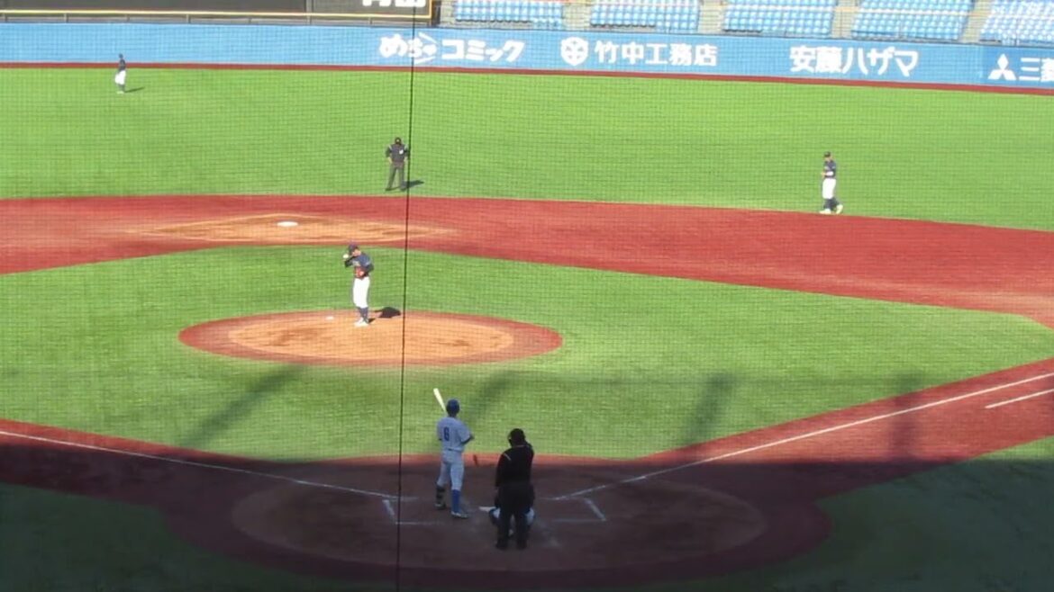 創価大 上田海翔が山口翔梧を内野ゴロに打ち取る＜明治神宮大会 決勝 青学 対 創価大 2024年11月25日＞