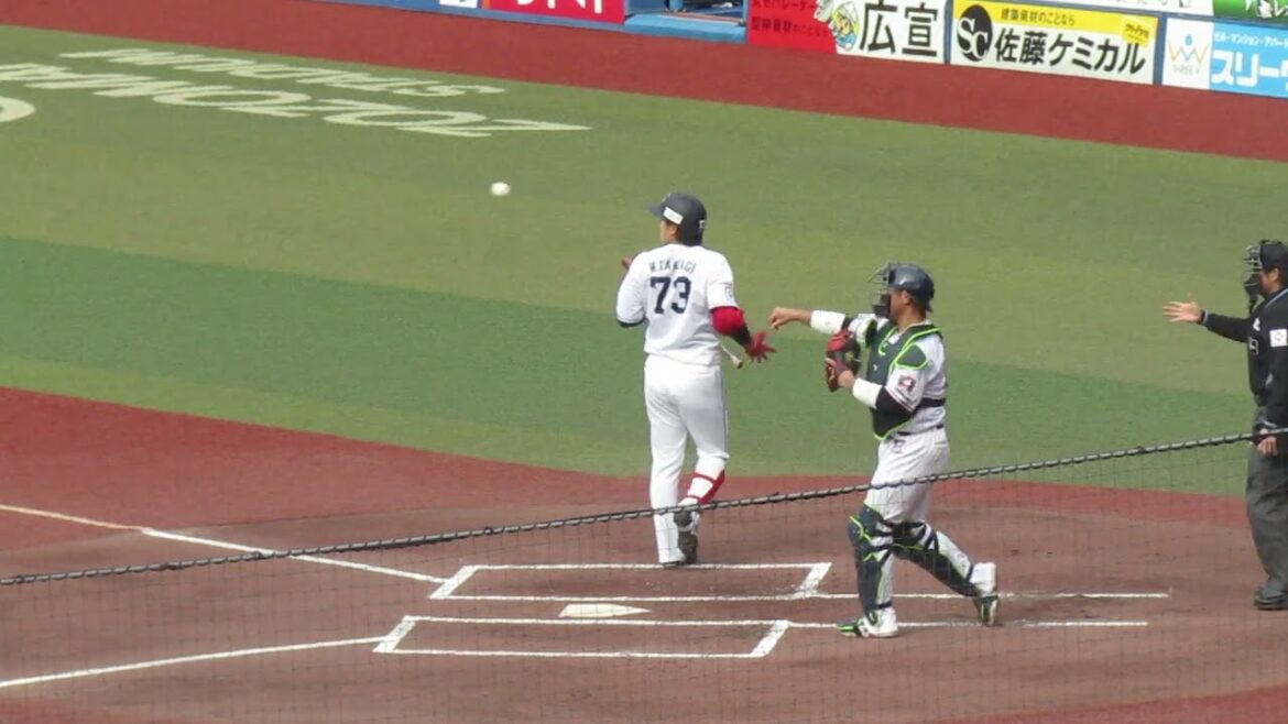 トライアウト〜三振に倒れる西武 高木渉（2024年11月14日 プロ野球合同トライアウト ）